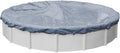 Robelle 12 ft Commercial Blue Winter Pool Cover for Above Ground Pools, 4 ft Overlap (16 ft Cover Size), Solid 12 x 12 Scrim, 3.7 oz/yd2, 18-Year Warranty, Style: 3412-4