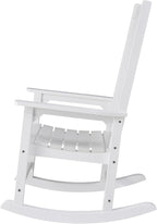 Oversized Rocking Chair, Outdoor Rocking Chair for Adults, All Weather Resistant Porch Rocker for Lawn Garden, 350lbs Weight Capacity
