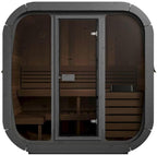 Model CL5G, Cube-Series Outdoor Home Sauna Kit, Up to 4 Persons (Sauna Heater & Sauna Stones Included)