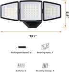 Sylvania 15W Security LED Light, Hardwired, 2000 LMS, Wet Rated, 5000K, Daylight - 1 Pack (66477)