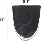 2-4 Gallon Trash Bags, 200 Count Black Garbage bags, Small Trash Can Bin Liners for Bathroom, Office, Industrial, Commercial, Janitorial, Municipal, Recycling…