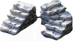 2Pcs Gray Micro Landscaping Decor Bonsai Craft Miniature Resin Bridge Stair Stone Straight Bridge Stairs Stone Steps Garden Fairy Ornament Flower Pot Plant Straight Stairs Outdoor Garden Miniatures