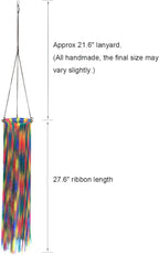 Ribbon Windsock Streamer, Outdoor Decorations for Your Patio, Garden, Yard, Dock and Camper, 49-Inch, WS49-XS