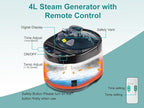 ZONEMEL Full Size Portable Steam Sauna, Personal Home Spa, 1500 Watt 4 Liter Steamer with Remote Control, Timer, Upgraded Portable Chair (Black, 63in-Height)