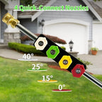 Pressure Washer -4800PSI Power Washer with Foam Cannon, High Pressure Cleaning Machine with 4 Connect Nozzles for Cars/Patio/Driveways/Home Cleaning
