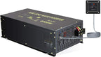 WZRELB 6000W 24V 120V Pure Sine Wave Power Inverter 4 AC Outlets Wired Remote Control,RV, Camping