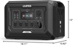 OUPES Mega 2 Portable Power Station 2500W (5400W Peak), 2048Wh LiFePO4 Battery Generator with 2100W Solar Charging & 1600W AC Charging for Home Backup, Power Outages, RVs, Off-grid Power