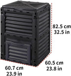 Plastic Outdoor Compost Bin, Fertilizer Fermentation Box, Garbage Compost Bin Suitable for Kitchen, Yard and Courtyard(Green)