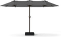 13FT Double Sided Patio Umbrella with LED Lighted