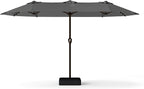 13FT Double Sided Patio Umbrella with LED Lighted