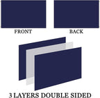 Navy Flag 2x3 Double Sided- Heavy Duty 3 Ply 210D- With Canvas Header & 2 Brass Grommets- Navy Flag 2x3 Outdoor Double Sided Heavy Duty