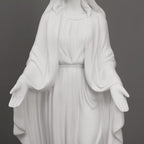 12 Inch Blessed Virgin Mary Decorative Figurine，Catholic Religious Gifts 12 Inch Resin Statue Figurine (White)…