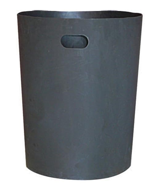 42 Gallon Round 100% Recycled Plastic Indoor or Outdoor Commercial Trash Can with Easy Access Swing Top Lid | Great for Schools and Businesses - Red