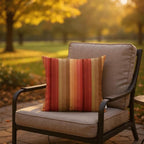 RSH DECOR: Sunbrella Square Throw Pillows Set of 4 | 24" x 24" | Water and Fade-Resistant Performance Fabric | Outdoor Pillow Covers with Down-Alternative Inserts | Astoria Sunset