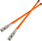 28'' Orange Snow Plow Blade Marker Guide Kit Solid All Steel Wire High Visibility with Stainless Steel Joint for Most Snow Plow Not Easy to Break and Rust Low Temperature Resistance