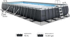 Intex 32' x 16' x 52" Ultra XTR Rectangular Outdoor Swimming Pool Set with Pump - Large Above Ground Backyard Pool with Deluxe Maintenance Kit