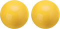 uxcell 2 Pcs Gazing Globe Decor Ball 3.5 Inch 90mm Reflective Garden Sphere Hollow Ball, Seamless Stainless Steel Gazing Ball, Smooth Mirror Globe for Garden Home Decor, Bright Yellow