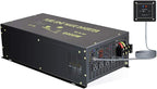WZRELB 6000W 12V 120V Pure Sine Wave Power Inverter 4 AC Outlets Wired Remote Control,RV, Camping