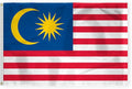 AGAS Malaysia Flag 4x6 ft 200D Nylon 4 Needle Lock Stitched Fly Hem Rust Proof Brass Grommets Canvas Header Malaysian National Flag