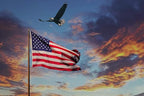 American Flag 3x5ft Long Lasting for Outside, Heavy Duty Nylon, Embroidered Stars, Brass Grommets, Perfect for Outdoor US Flags Show Your Patriotism