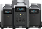 EF ECOFLOW 10.8kWh Portable Power Station: DELTA Pro with 2 Extra Battery, 120V Lifepo4 Battery Backup with Expandable Capacity, Solar Generator for Home Use, Power Outage, Camping, RV, Emergencies