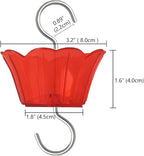 Ant Moat for Hummingbird Feeder - 3 OZ x 4 Pack Red Insect Guard with Large Capacity