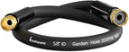 Short Garden Hose 1 ft x 5/8 in Small Water Hose Extend Connector, Lightweight Rubber Hybrid Leader Hose, Leak-Free Connections,Male to Female Fittings, Black