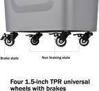 Cordless Pressure Washer - 330 PSI Powerful, 10Gal Built-in Tank, 5-Hour Runtime | Hose-Free Portable Cleaner for Car/Boat/ATV, Patio/Garden, Camping Shower & Outdoor Use