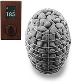 Model CL12GCP, Cube-Series Outdoor Home Sauna Suite Kit, Up to 8 Persons (Sauna Heater and Sauna Stones Included) (Drop 9 WiFi - Wood)