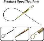 06900438 Auger Upper Traction Cable - Compatible with Ariens Compact 20, 24 & SNO-Tek 24916003, AMP 24916303 Snowblowers