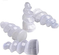 JIC Gem 4 pcs Selenite Tower Spiral Crystal Skyscraper 4" Tall White Healing Stones Home Decoration
