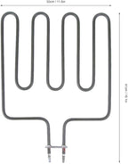 Heating Component, Electric Heating for Sauna Stove Stainless Steel Straight Heat Sauna Heating Component(2000W)