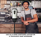 Alpine Automatic Hand Sanitizer Dispenser - Touchless Soap Dispenser with Floor Stand for Restaurant, Hospital, School, Hotel, Kitchen and Bathroom -1200mL Foam White