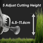 Remote Control Lawn Mower S1 2WD 56V12Ah, Multi-Functions RC Lawn Mower with 1.8-4.6 Inch Cutting Height 21 Inch Real Blade for Mowing 0.75 Acres