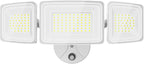 Onforu Dusk to Dawn Outdoor Lighting,100W 9000LM Bright LED Flood Lights,IP65 Waterproof 3 Adjustable Heads Security Lights Fixture,6500K White OutdoorLighting for Garage,Patio,Yard