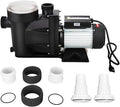 Anbull 1.5HP Swimming Pool Pump, 7140GPH In/Above Ground Pool Pump with 59.05'' Electric Cord, High Efficiency and Low Noise, Apply to Water Circulation in Filtration System (110-120V/60HZ)
