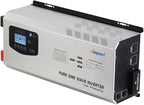 Ampinvt 6000W Peak 18000watts Pure Sine Wave Power Inverter 48V DC to 120/240 VAC Split Phase with Battery AC Charger,Off Grid Low Frequency Solar Inverter