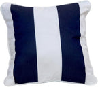 East Green 18 x 18 Waterproof Outdoor Pillow with Insert, Black Stripe- Premium Olefin Outdoor Accent Pillow for Patio Furniture
