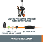 Worx 13 Amp Electric Pressure Washer 2090 PSI - WG606