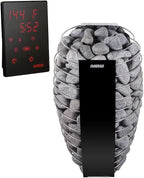 GL6 Outdoor Sauna Kit, Garden Luxury-Series Outdoor DIY Sauna Kit, Thermo-Spruce, up to 6 Persons Bundles (Sauna Heater and Sauna Stones Included) (Harvia Spirit SP90E - WiFi Xenio)