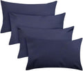 Covers & All Premium Square Throw Pillow Inserts with Covers Set of 4, 14 x 22 Inches Navy Blue, Decorative Cushions for Couch Sofa Home Decor Office Travel UV Resistant Waterproof Soft Cushions