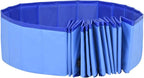 Foldable Dog Swimming Pool, Foldable Pet Swimming Pool, Portable Dog Pool, Bath Pool Collapsible Dog Pet Pool Bathing Tub, 78.7"x11.8" PVC Blue