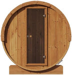 Sauna Barrel, Ergo-Series Backyard Sauna Barrel (Sauna Heater & Sauna Stones Included) (Model E6)