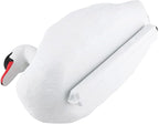 Floating Swan Decoy Pair, for Pond, Lake, & Pool Use, Anchor with Weights or Lawn Decoration, 1 Pair(Single Size 6.29 * 10.23 * 12.99 Inches)