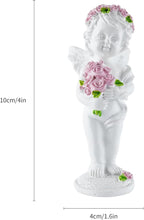 Resin Angel Statue Holding Flowers, Indoor Living Room Dining Table Decor, Outdoor Garden Ornament, Ideal Gift for Mom, Dad and Friends