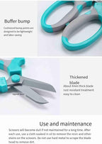 Pro Florist & Garden Shears - 3.38mm Heavy-Duty Rustproof Steel | Cuts Hydrangeas, Roses & Thick Stems | Ergo Wide-Grip Scissors for Fresh Flowers, Pruning, Ikebana