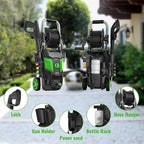 Pressure Washer, 5000PSI Max Power Washer with 500ML Foam Cannon, High Pressure Cleaning Machine with 4 Connect Nozzles for Cars Patio Driveways Home