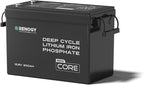 Renogy 12V 300Ah Mini Size LiFePO4 Lithium Battery, 200A BMS for Ultimate Safety, Deep Cycle w/Remote Monitoring Compatibility, Backup Power for RVs, Cabins, Marine, home storage - Core Series