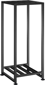 Plant Stand Indoor Outdoor, Wrought Iron Plant Stands 2 Tier Heavy Duty Metal Pedestal Stand Decorative Flower Stand for Patio Garden Deck Living Room