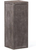 Pemberly Row Modern/Contemporary Stone Pedestal in Stromcloud